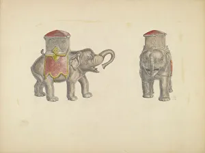 Iron Bank Elephant, c. 1938. Creator: Z.S. Lupus