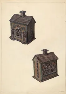 Clementine Fossek Prints: Iron Bank'Bank, c. 1938. Creator: Clementine Fossek