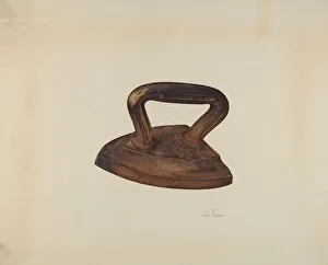 Ironing Prints: Iron, c. 1938. Creator: John Thorsen
