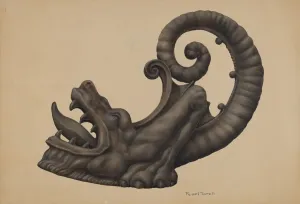 Pearl Torell Prints: Iron Dragon, c. 1939. Creator: Pearl Torell