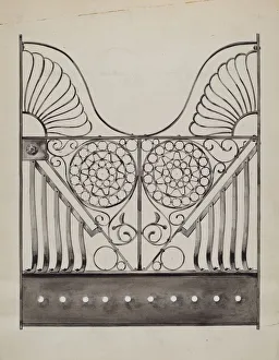 Iron Gate Prints: Iron Gate, c. 1936. Creator: Sebastian Simonet