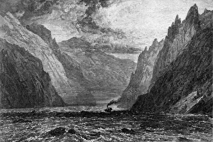 River Danube Prints: The Iron Gate of the Danube, 1871. Creator: Unknown