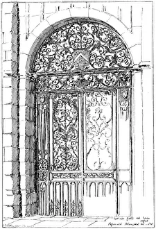 All Souls College Gallery: Iron Gates All Souls, Oxford, 1899