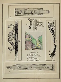 Hardware Prints: Iron Hardware, c. 1936. Creator: Al Curry