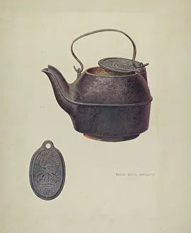 Kettle Prints: Iron Kettle, c. 1938. Creator: Rocco Navigato