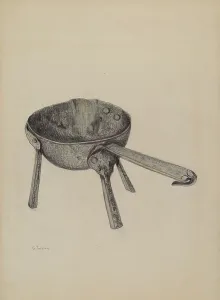 Iron Ladle, c. 1941. Creator: Genevieve Jordan