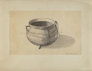 Iams J Howard Prints: Iron Pot, 1936. Creator: J. Howard Iams