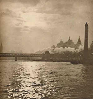 Charing Cross Station Gallery: Where The Iron Road To Dover Crosses The River, c1935. Creator: Paterson