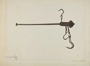 Samuel Fineman Prints: Iron Scales, c. 1937. Creator: Samuel Fineman