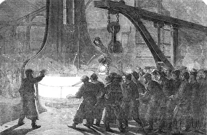 Royal Dockyard Prints: Iron Ship Fitting at the Royal Dockyard, Woolwich, 1854. Creator: Unknown