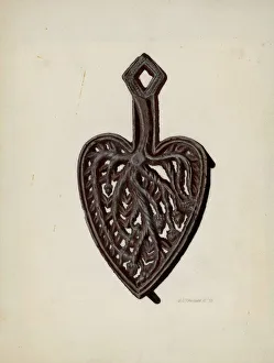 Metal Work Gallery: Iron Stand, 1939. Creator: Austin L. Davison