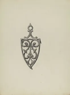 Roy Weber Prints: Iron Stand, c. 1938. Creator: Roy Weber