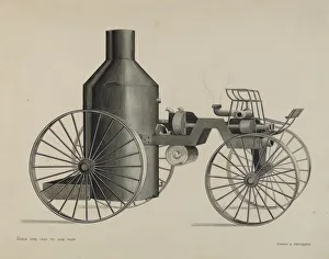 Aberdeen Harry G Prints: Iron Steam Fire Engine, c. 1936. Creator: Harry G Aberdeen