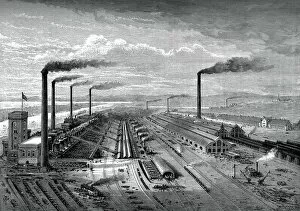 Iron Collection: The iron and steel works at Barrow, c1880