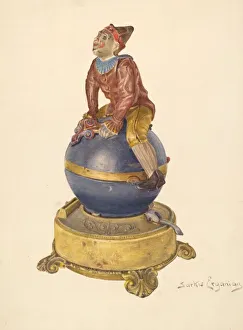 Money Box Prints: Iron Toy Bank, c. 1940. Creator: Sarkis Erganian