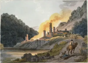Iron Works Prints: Iron Works, Colebrook Dale, 1805