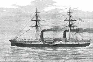 Armoured Prints: Our Ironclad Fleet: H.M.S. Inflexible, 1876. Creator: Unknown