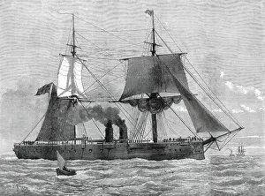 Wells J R Prints: Our Ironclad Fleet: H.M.S. Temeraire