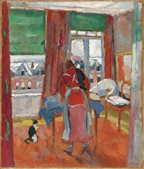 Sun Blind Prints: Ironing, 1916. Creator: Rik Wouters