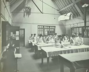 Domestic Help Gallery: The ironing room, Battersea Polytechnic, London, 1907