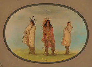 Three Iroquois Indians, 1861 / 1869. Creator: George Catlin