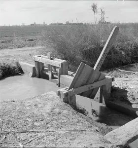 Irrigation Prints: Irrigation ditch alongside the road