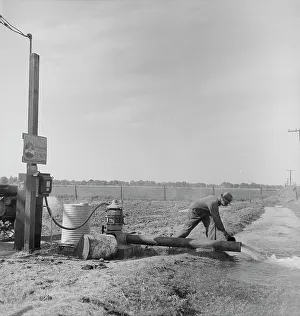 Irrigation Prints: Irrigation pump on edge of field