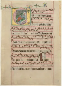 Hymn Book Prints: Isaac Blessing Jacob, 1400/1405. Creator: Master of the Golden Bull, Follower of