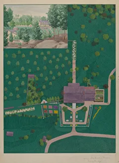 Helen Miller Prints: Isaac Dyckman House, c. 1936. Creator: Helen Miller