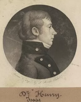Buttons Gallery: Isaac Henry, 1802. Creator: Charles Balthazar Julien Févret de Saint-Mémin