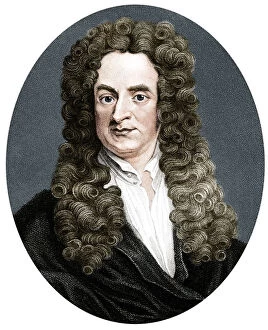 Best of British Collection: Isaac Newton, English mathematician, astronomer and physicist, (1818). Artist: R Page