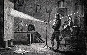 Isaac Newton, English scientist and mathematician, (1666) 1874