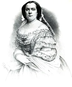 Isabel Prints: Isabel II of Bourbon (1830-1904), Queen of Spain from 1833 to 1868, daughter of Ferdinand