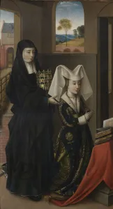 Petrus 1410 20 1475 76 Prints: Isabel of Portugal with Saint Elizabeth