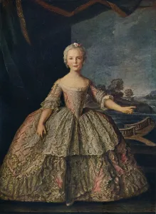 Nattier Prints: Isabella de Bourbon, Infanta of Parma, 1747 (c1927). Artist: Jean-Marc Nattier