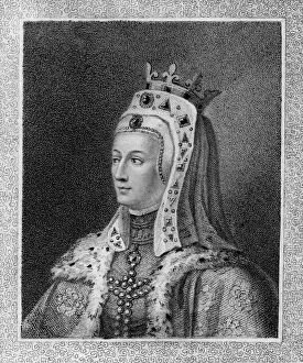 Isabella of France (c1295-1358), 18th century.Artist: W N Gardiner