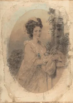 Downman John Collection: Isabella Hunter, Cousin of the Artist, 1781. Creator: John Downman