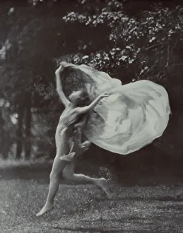 Running Prints: Isadora Duncan dancer, between 1915 and 1923. Creator: Arnold Genthe