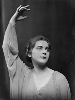 Poised Prints: Isadora Duncan dancer, between 1915 and 1923. Creator: Arnold Genthe