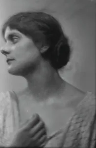 Isadora Prints: Isadora Duncan dancer, portrait photograph, between 1915 and 1923. Creator: Arnold Genthe