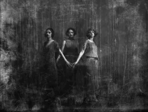 Modern Dance Prints: Isadora Duncan dancers, between 1915 and 1923. Creator: Arnold Genthe