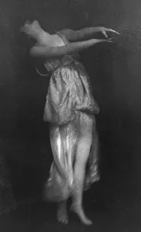 Arms Out Prints: Isadora Duncan dancing, between 1915 and 1923. Creator: Arnold Genthe