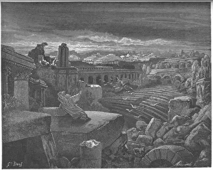 Isaiahs Vision of the Destruction of Babylon, 1897. Artist: Dore, Gustave (1832-1883) Isaiahs Vision of the Destruction of Babylon, 1897. Artist: Dore, Gustave (1832-1883)