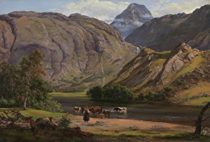 Isdalen at Svartediket near Bergen, 1842. Creator: Johan Christian Dahl