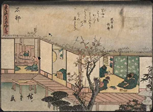 Hiroshige Prints: The Ishibe station on the Tokaido