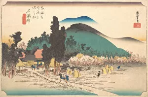Rice Paddy Gallery: The Ishiyakushi Temple at Ishiyakushi, 1834. 1834. Creator: Ando Hiroshige