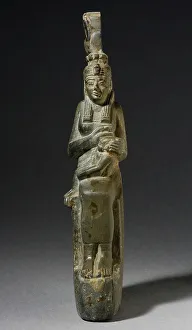 8th Century Bc Prints: Isis Suckling Horus, Egypt, Third Intermediate Period circa 24th Dynasty. Creator: Unknown