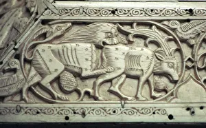 Food Chain Prints: Detail of an Islamic ivory box, 11th century