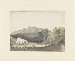 Brandes Jan Prints: Islamic rock sanctuary of Kuragala in Ceylon, 1785. Creator: Jan Brandes