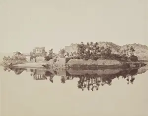 Silent Prints: Island of Philae, 19th century. Creator: Anon